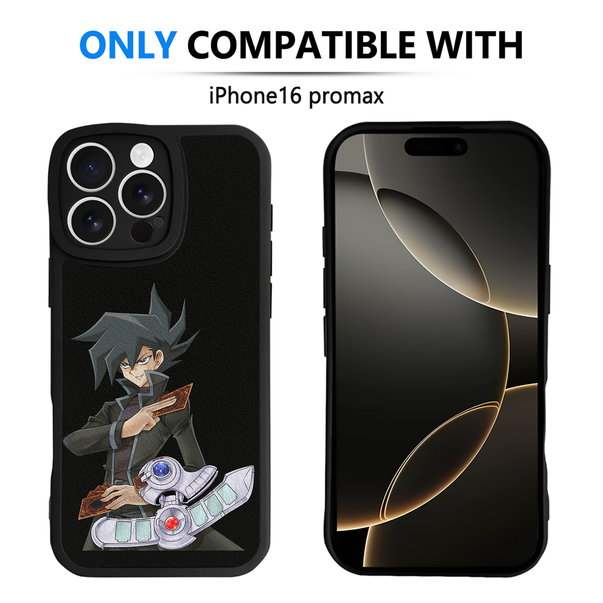 遊☆戯☆王 Yu-Gi-Oh! 【iPhone 16シリーズ対応】シリコンスマホケース（レザー調） 材質：シリコン